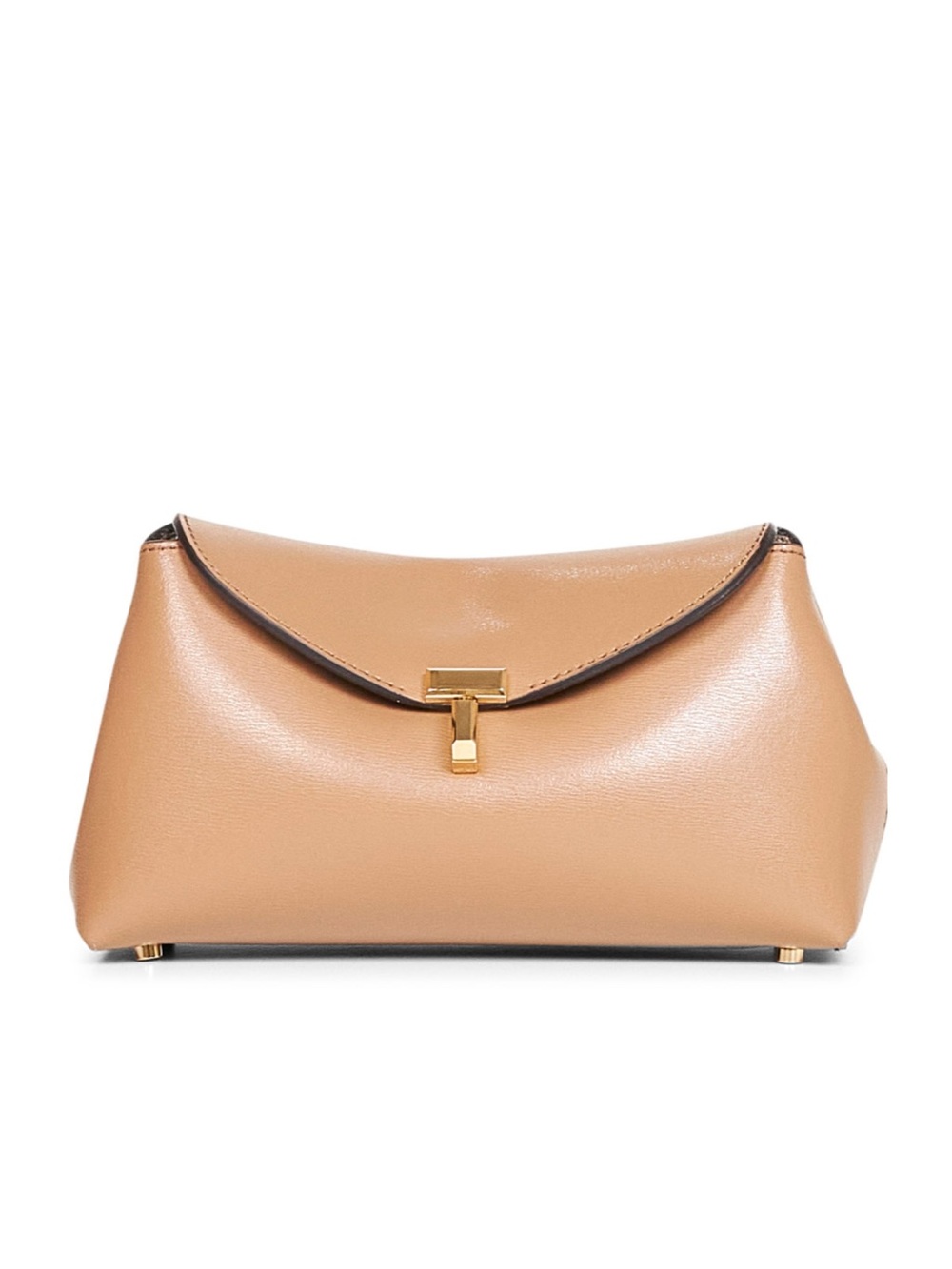 TOTEME
T-lock foldover leather clutch bag